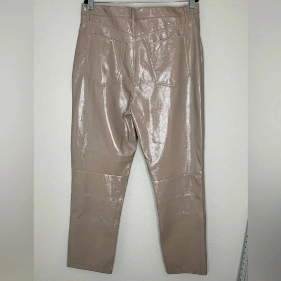 Abercrombie Fitch Jeans size 33 Ultra high rise‎ Vegan Leather The 90’s straight - Picture 6 of 12